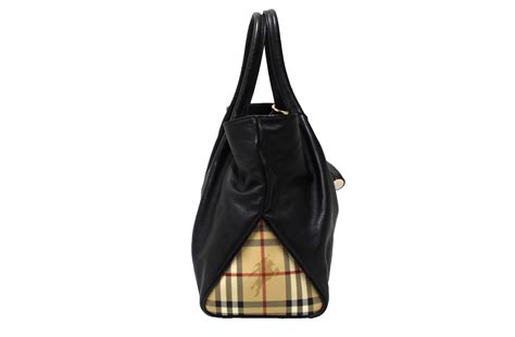 burberry leather horn toggle tote|BURBERRY Leather Horn Toggle Tote Black .